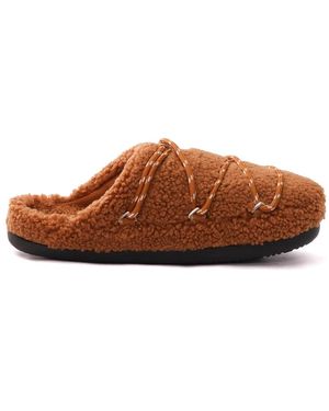 Moon Boot Slippers - Marron