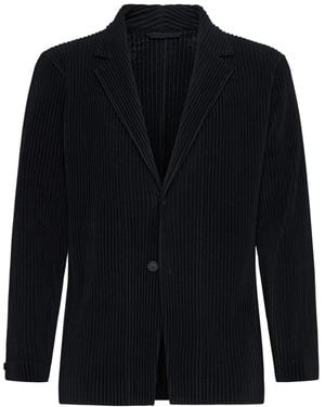 Issey Miyake Schwarze jacken - Blau