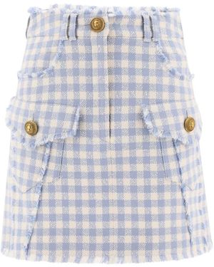 Balmain Short Skirts - Blue