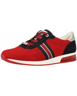 Ara Rote Damen Sneakers Flache Gummisohle