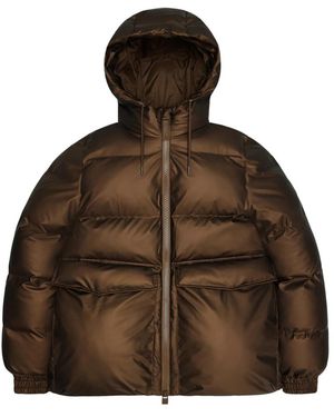 Rains Jassen ,Bruin ,Leer Alta A-Line Puffer Jacket