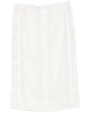 Low Classic Midi Skirts - Blanco