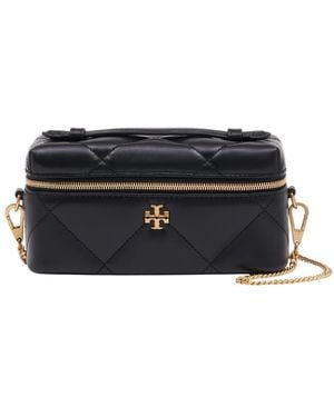 Tory Burch Kira Diamond Quilt East-West Vanity Case - Blau