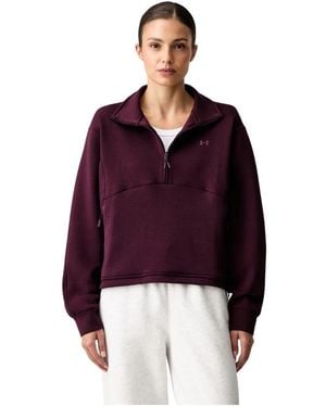 Under Armour Unstoppable Fleece 1/2 Zip - Rot