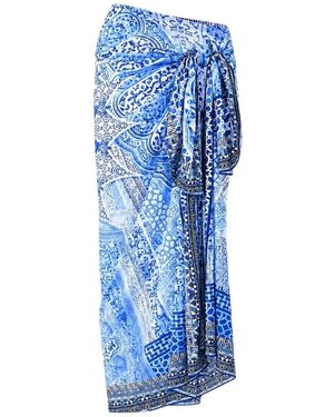 CAMILLA Badmode ,Blauw ,Nylon Multi Wear Long Sarong