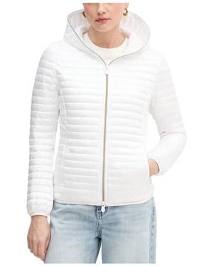 Save The Duck Hooded Jacket D33620W.Iris22 - Wit