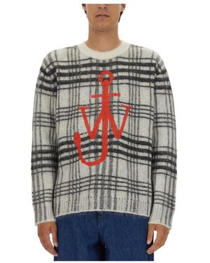 JW Anderson Round-Neck Knitwear - Grey