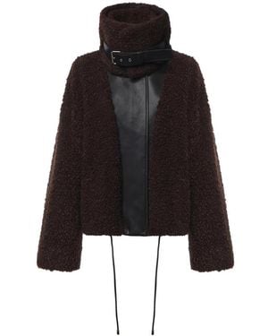 Sportmax Faux Fur & Shearling Jackets - Negro