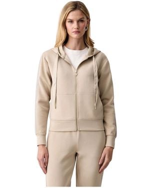 Guess Hoodies & Sweatvesten ,Polyester Victoire Scuba Zip Hoodie - Naturel