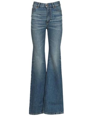 Chloé Jeans ,Blauw ,Katoen High-Rise Flare Jeans