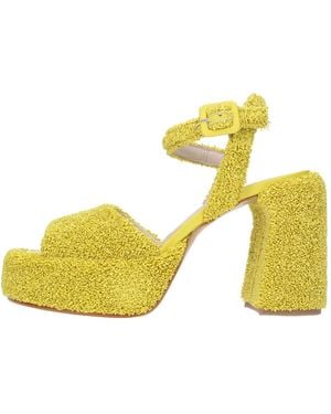 Elena Iachi High Heel Sandals - Yellow