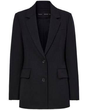 Proenza Schouler Tropical Wool Eva Jacke - Blau