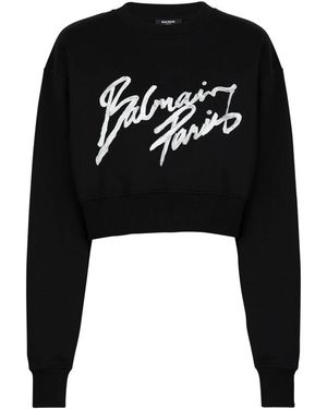 Balmain Sweatshirts - Black