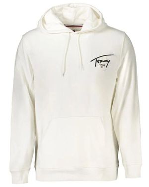 Tommy Hilfiger Weißer Baumwoll-Hoodie Für Männer