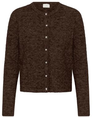 Kaffe Kacionia Wollmisch-Cardigan - Braun