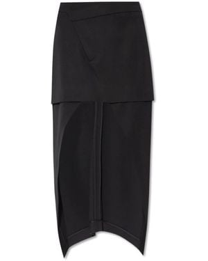 McQueen Midi Skirts - Black