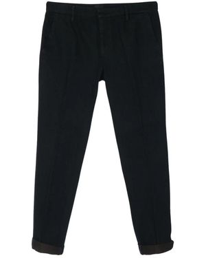 Dondup Broeken ,Blauw ,Slim-Fit Broeken - Zwart