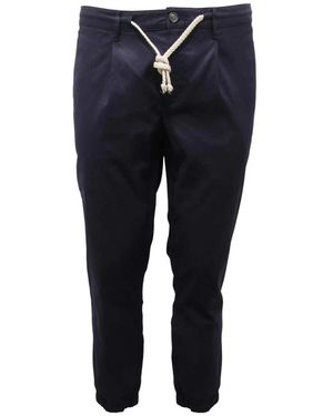 Paolo Pecora Slim-Fit Trousers - Blue