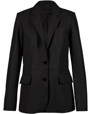 1972 DESA Leather Classic Blazer - Schwarz