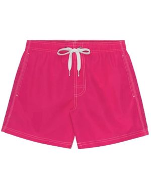 Sundek Boxer Mare Con Arcobaleno E Taschino Sul Retro - Pink