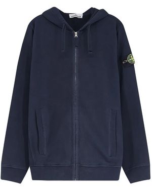 Stone Island Zip-Throughs - Azul