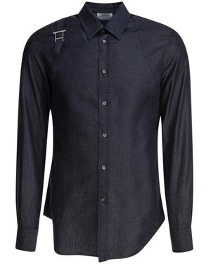 McQueen Casual Shirts - Blauw