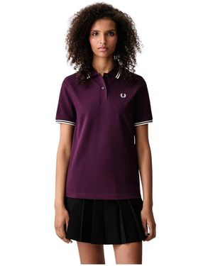 Fred Perry Tops ,Paars ,Katoen The Shirt