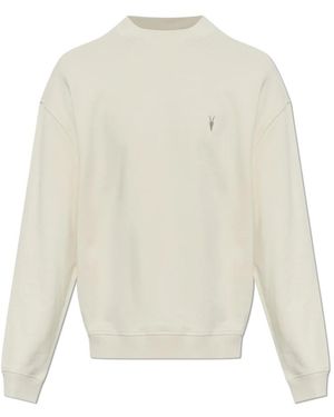 AllSaints Hoodies & Sweatvesten ,Katoen Asher Sweatshirt - Wit