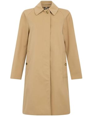 Burberry Single-Breasted Coats - Neutro