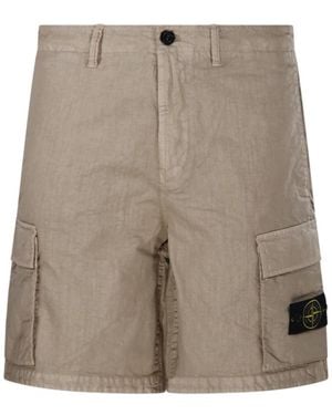 Stone Island Casual Shorts - Brown