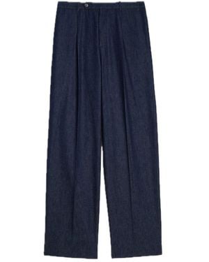 Jil Sander Wide Trousers - Blue
