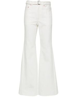 Sacai Flare Jeans - White