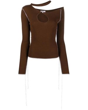 Julfer Round-Neck Knitwear - Brown
