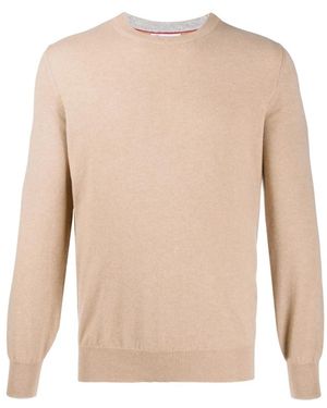 Brunello Cucinelli Cm338 Girocollo - Natur
