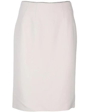 Elisabetta Franchi Pencil Skirts - White