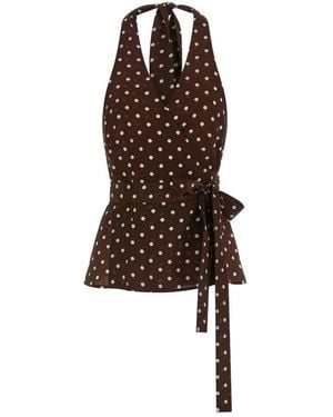 P.A.R.O.S.H. Sleeveless Tops - Marron