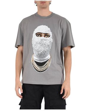 ih nom uh nit Future Mask T-Shirt Aus Baumwolle - Grau
