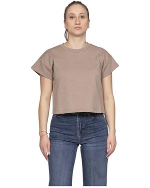 Elisabetta Franchi T-Shirts - Grey