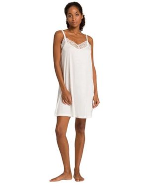 Hanro Spaghetti Jurk 90Cm - Wit