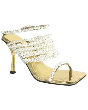 Jeffrey Campbell Heeled Mules - Metálico