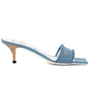 Vicini Heeled Mules - Blauw