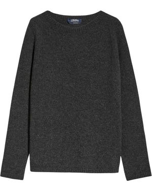 Max Mara Rundhals-Jersey - Schwarz