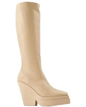 Gia Borghini Heeled Boots - Natural