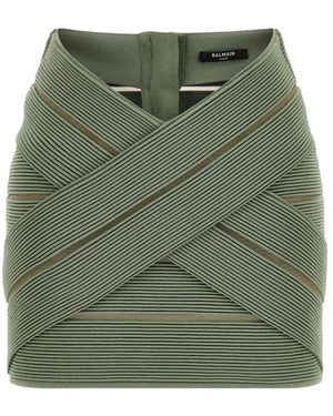 Balmain Short Skirts - Green