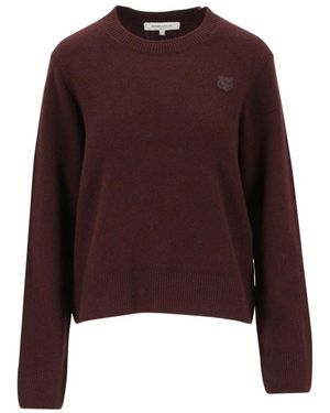 Maison Kitsuné Strickware - Lila