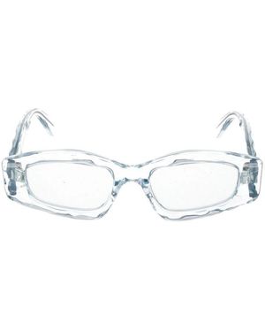 Alaïa Elongated Oval Zonnebrillen - Blauw
