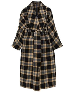 KENZO Oversized Jas Met Riem - Zwart
