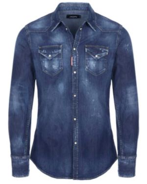 DSquared² Zeitloser Blusen & Hemden Stil - Blau