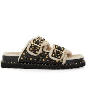 Ash Schoenen ,Zwart ,Leer Utah Bis Sandaal