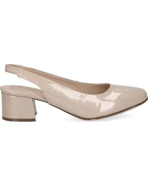 Caprice Court Shoes - Natural